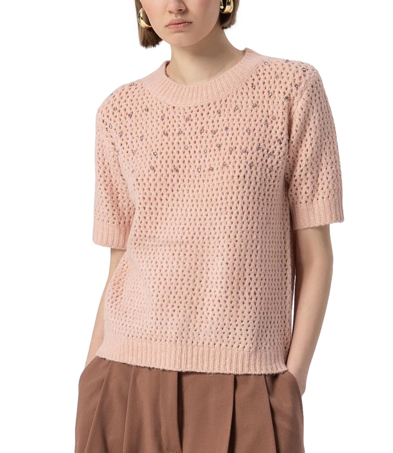 Fracomina Maglia C/Pietre Light Rose Donna