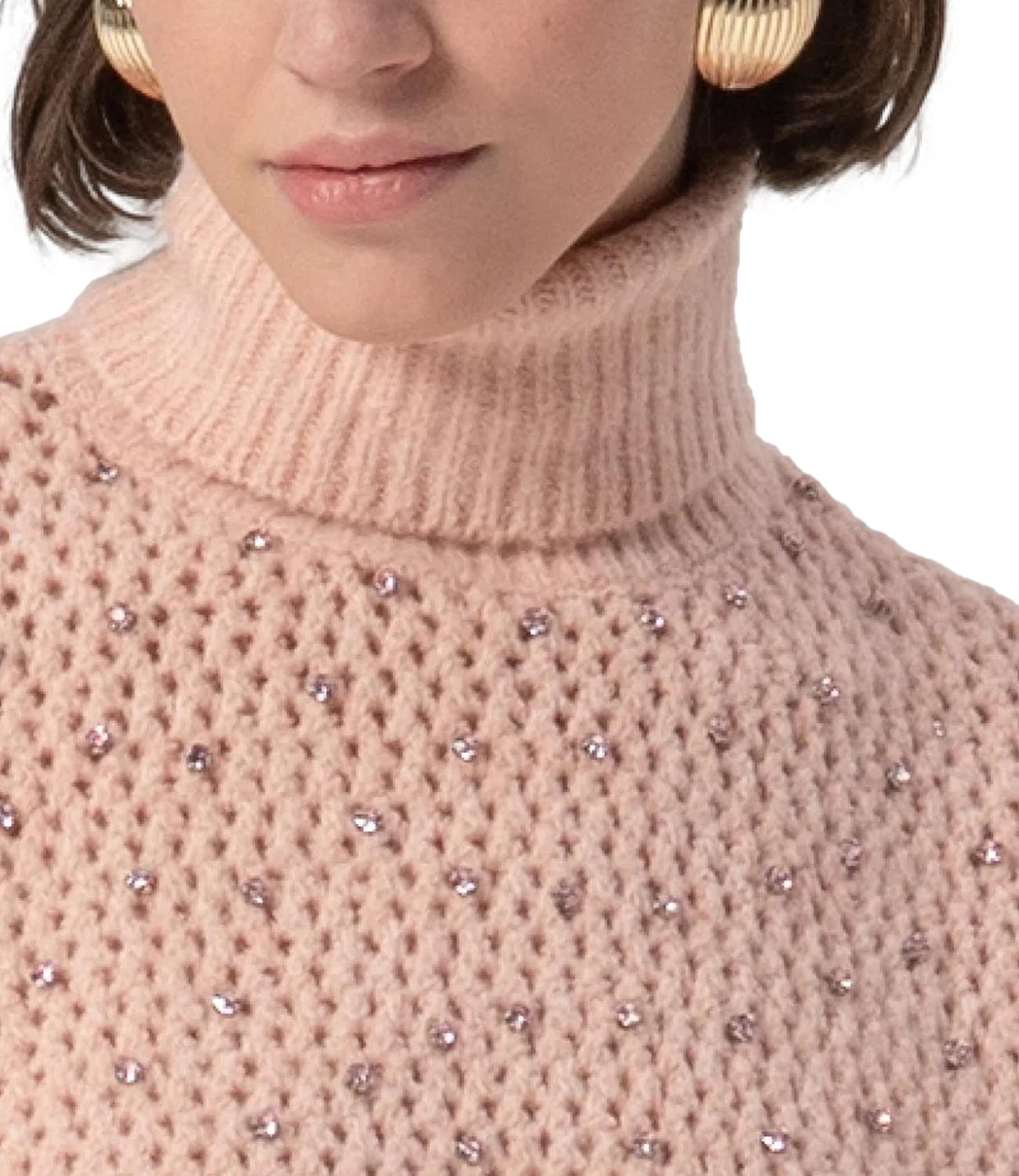 Fracomina Maglia C/Pietre Light Rose Donna