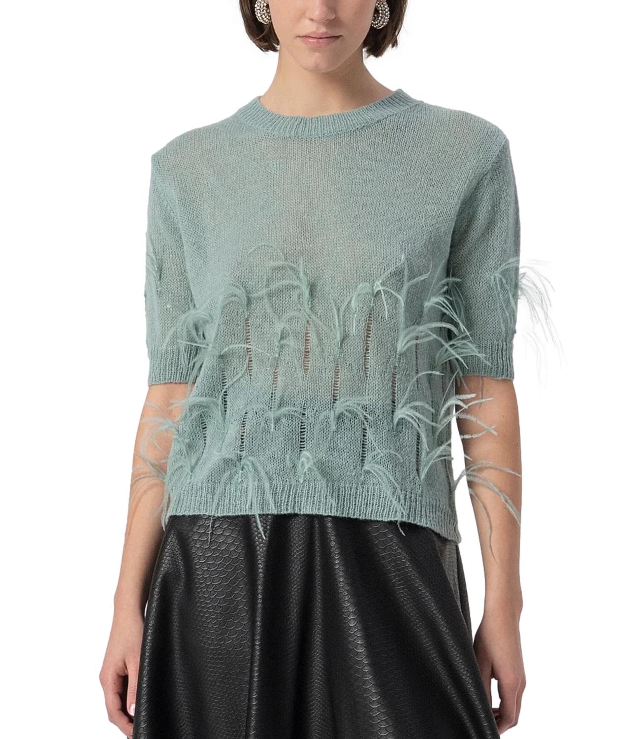 Fracomina Maglia Piume Sagegreen Donna