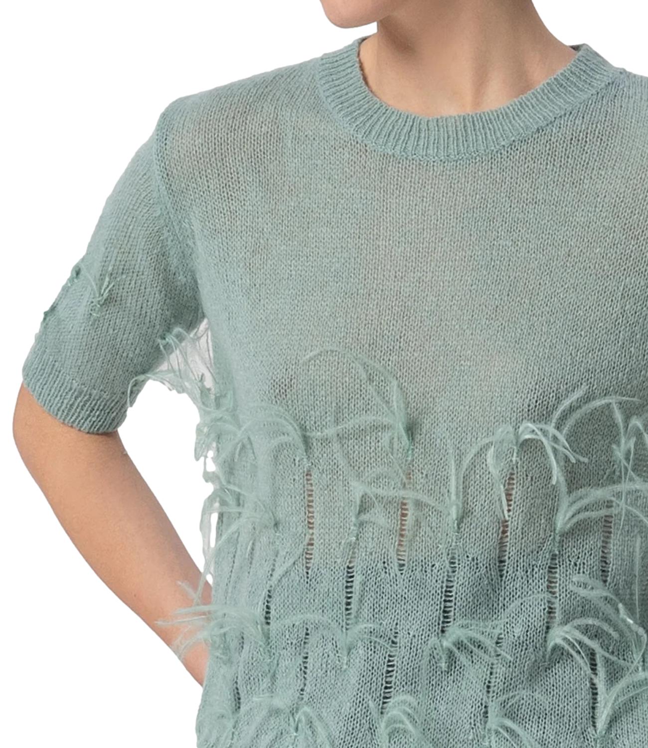 Fracomina Maglia Piume Sagegreen Donna