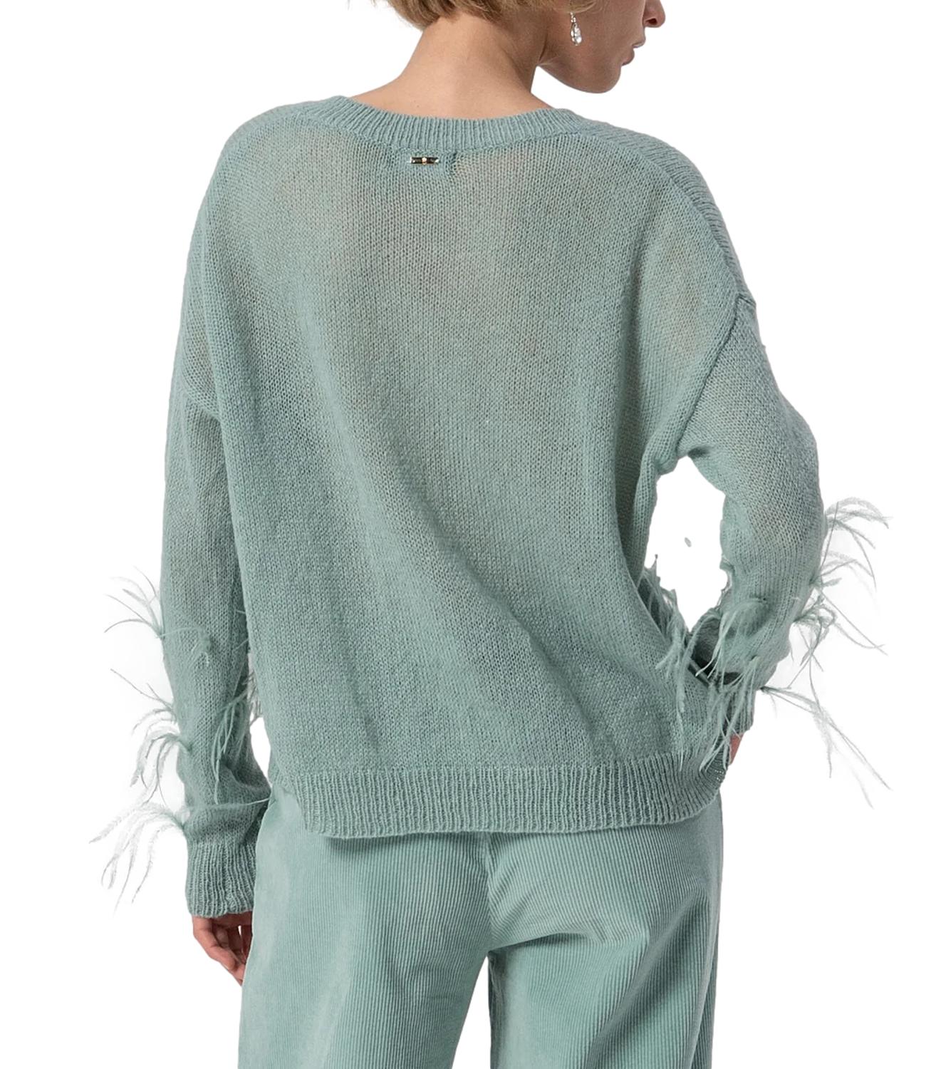 Fracomina Maglia Piume Sagegreen Donna