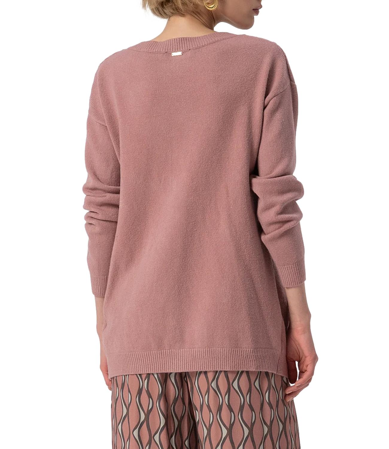 Fracomina Cardigan Over Rosa Donna