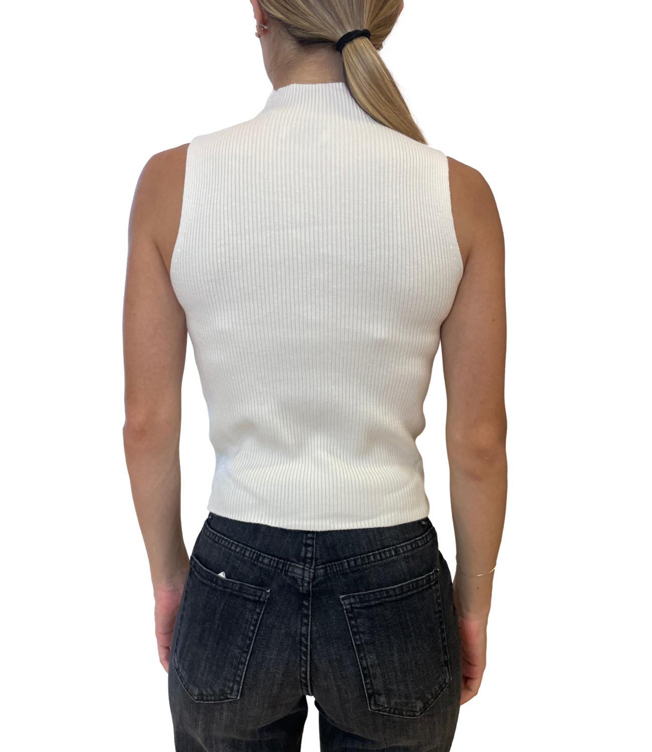 Glamour Canotta Bianca Donna