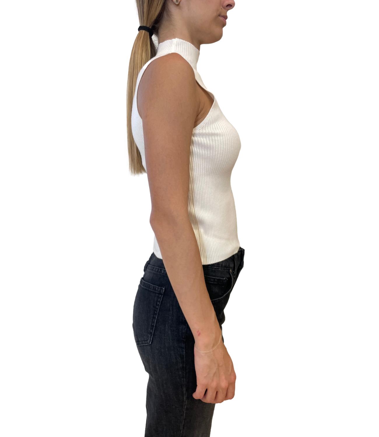 Glamour Canotta Bianca Donna