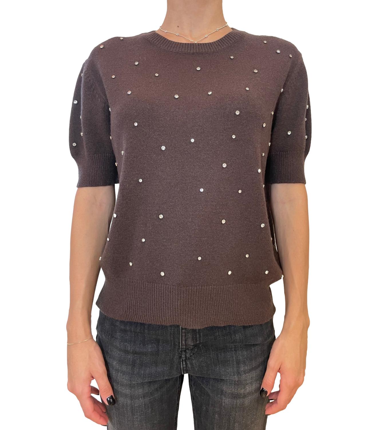 Glamour Maglia Gioiello Moro Donna