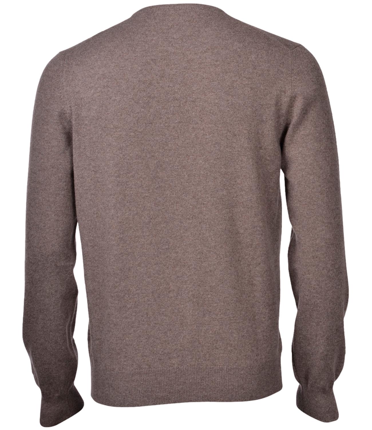 Pullover Gran Sasso uomo in lana rasata marrone