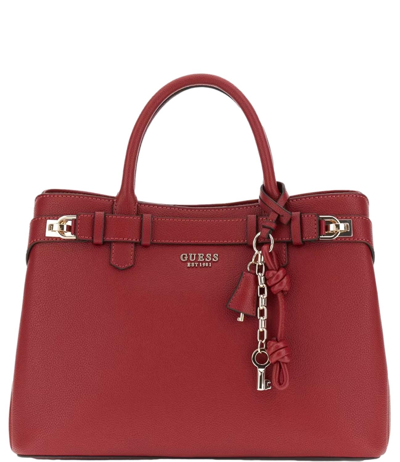 Guess Borsa Gregoria Lrg Gfriend Satchel Rossa Donna