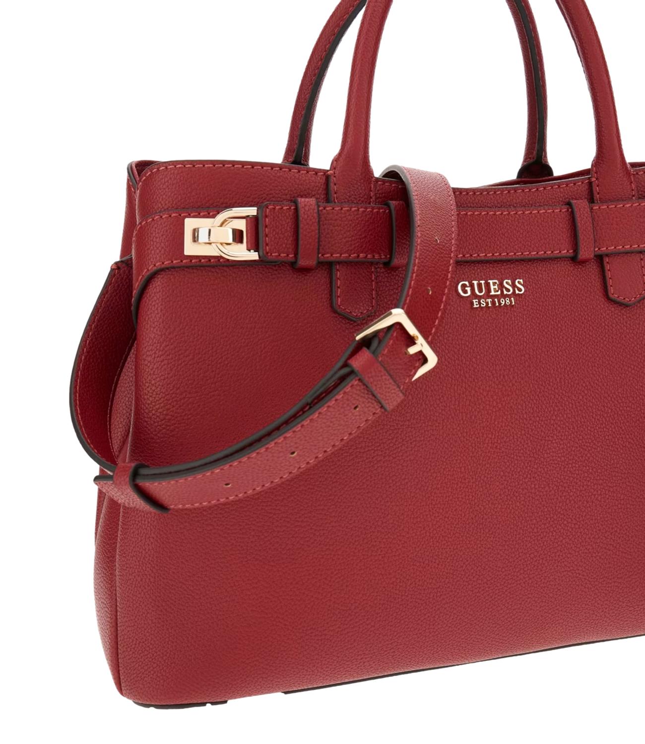 Guess Borsa Gregoria Lrg Gfriend Satchel Rossa Donna