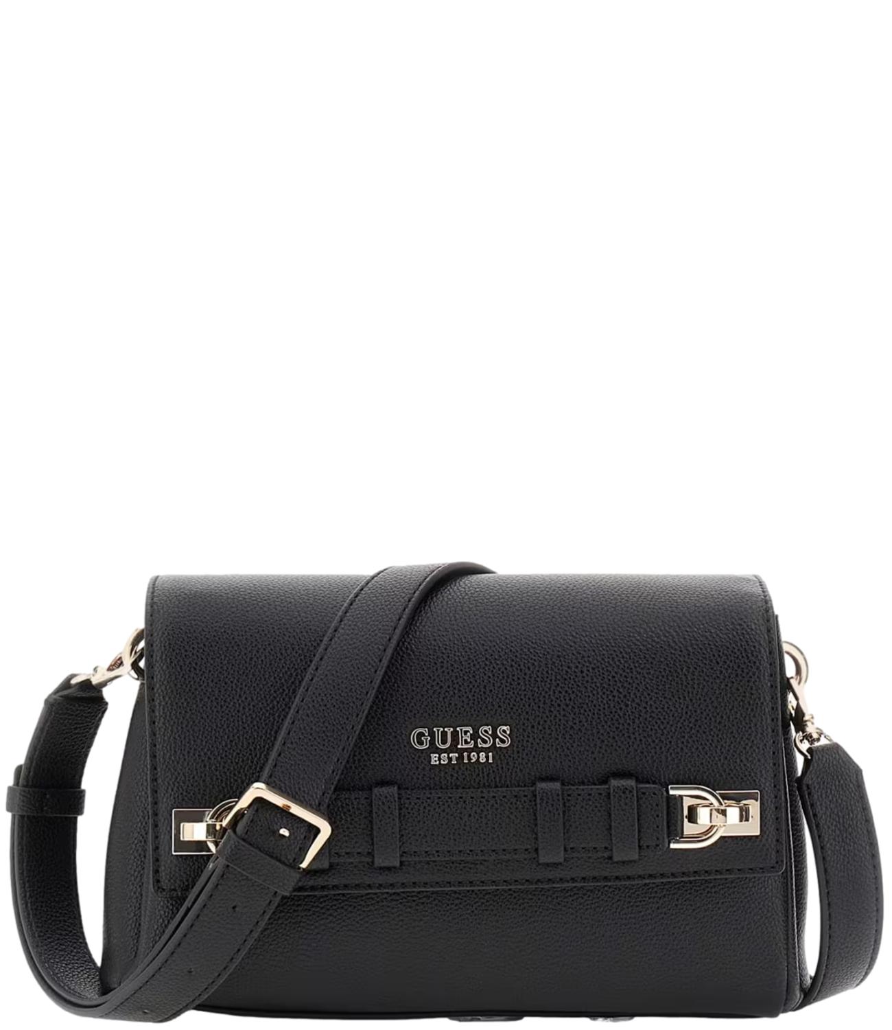 Guess Borsa Gregoria Flap Nero Donna