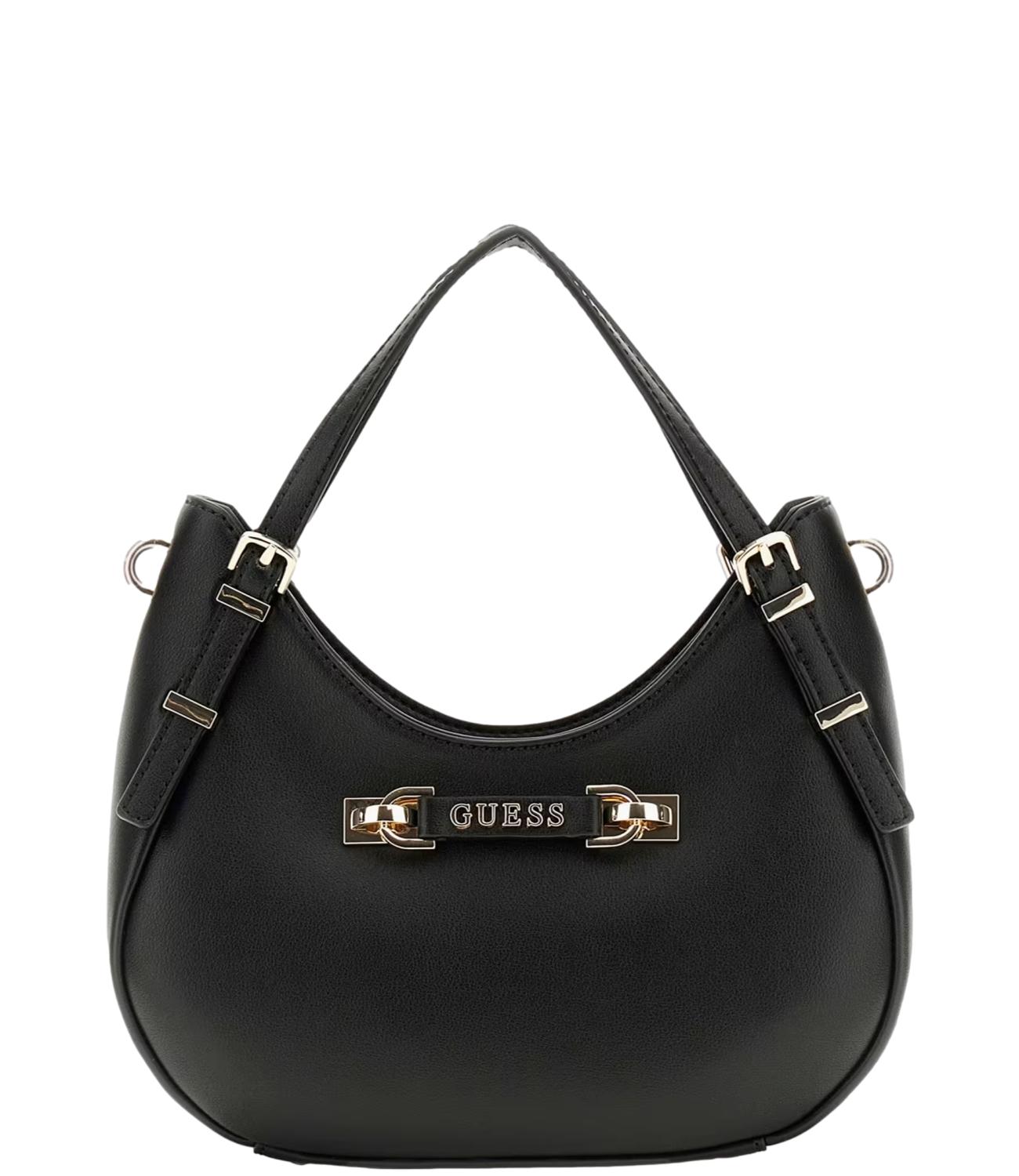 Guess Borsa Lefia Small Satchel Nera Donna