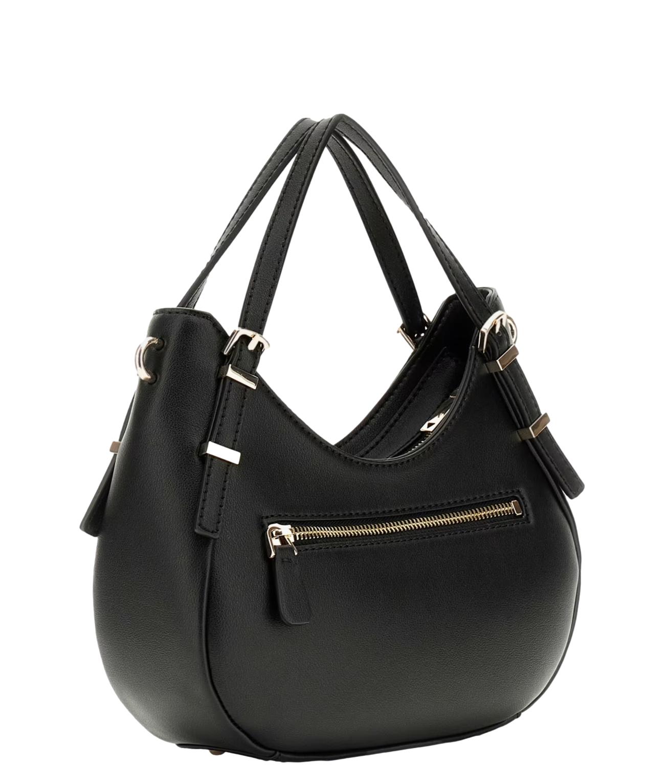 Guess Borsa Lefia Small Satchel Nera Donna