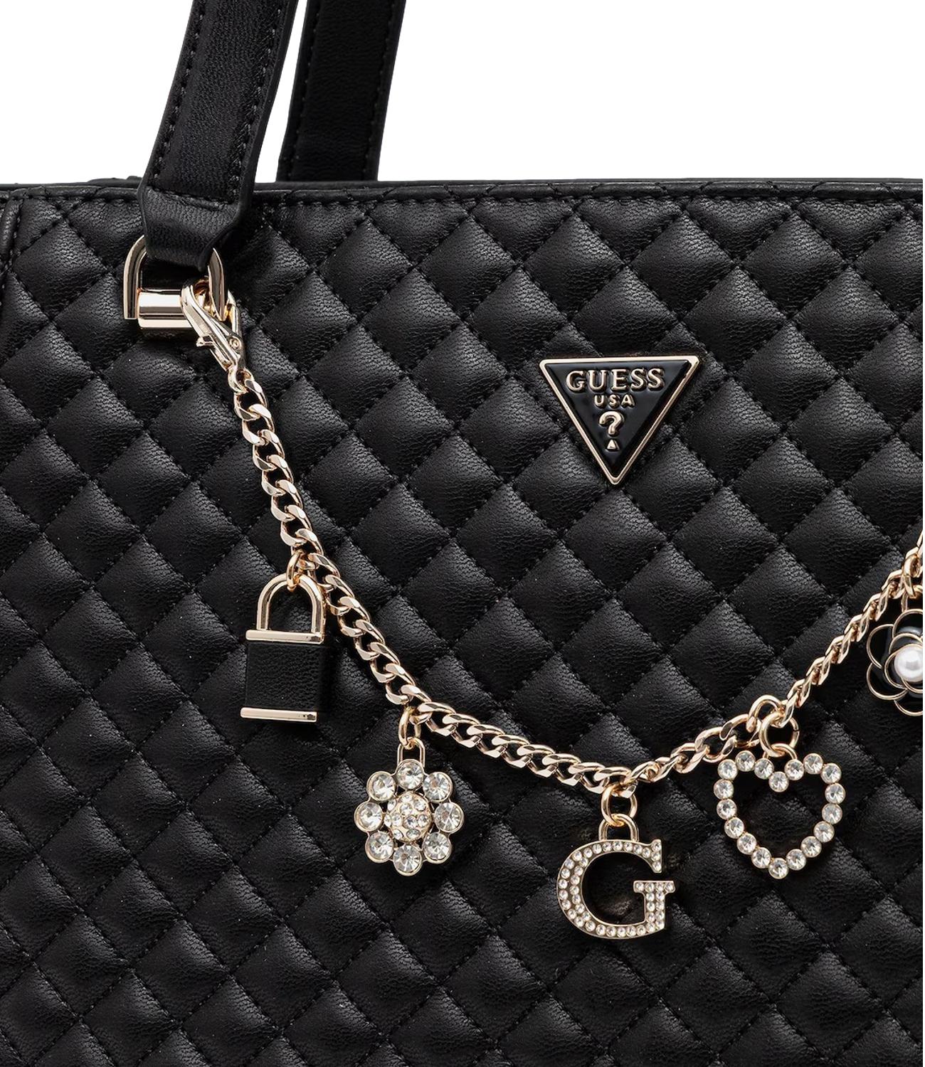 Guess Borsa Everlee Noel Tote Nero Donna