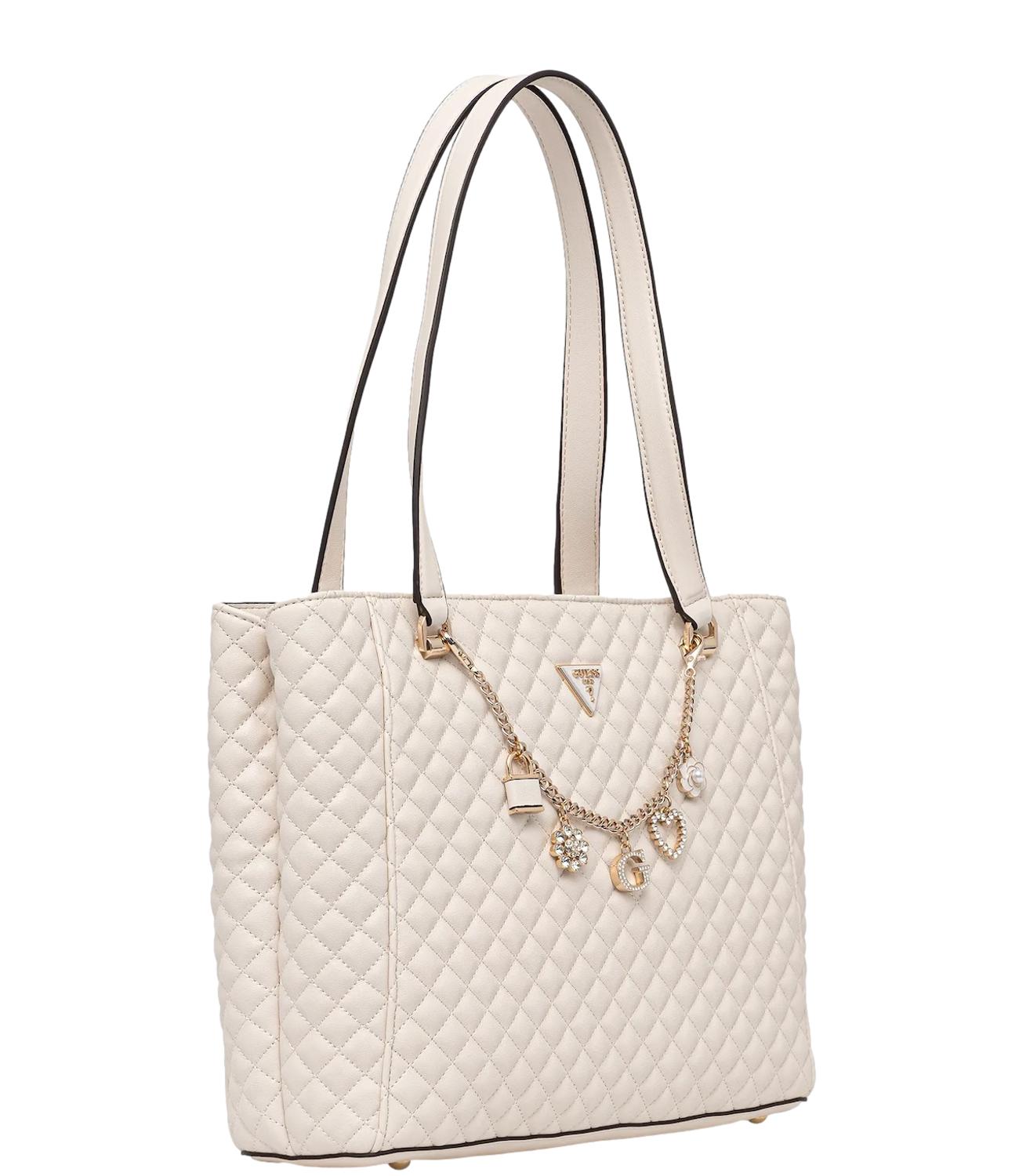 Guess Borsa Everlee Noel Tote Bianco Donna