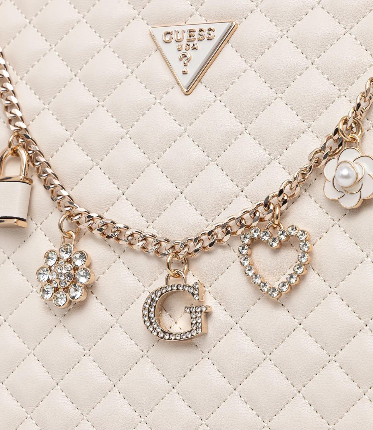 Guess Borsa Everlee Noel Tote Bianco Donna