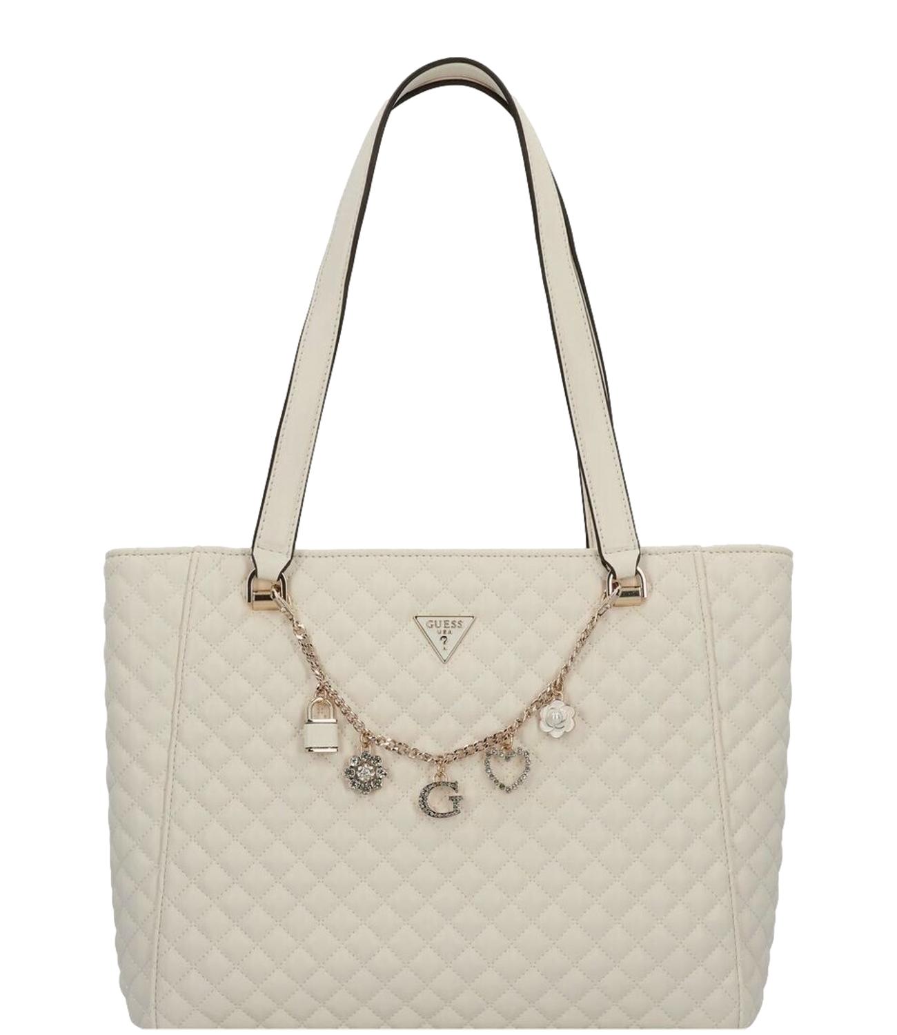 Guess Borsa Everlee Noel Tote Bianco Donna