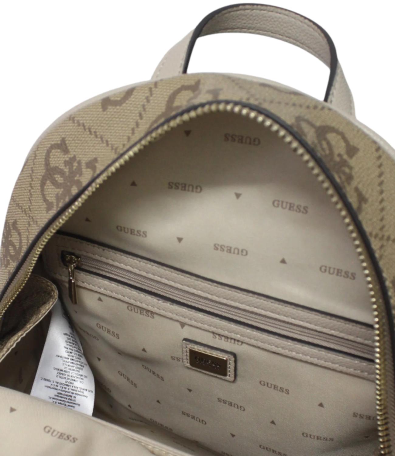 Guess Zaino Manhattan Ii Large Latte Logo Donna