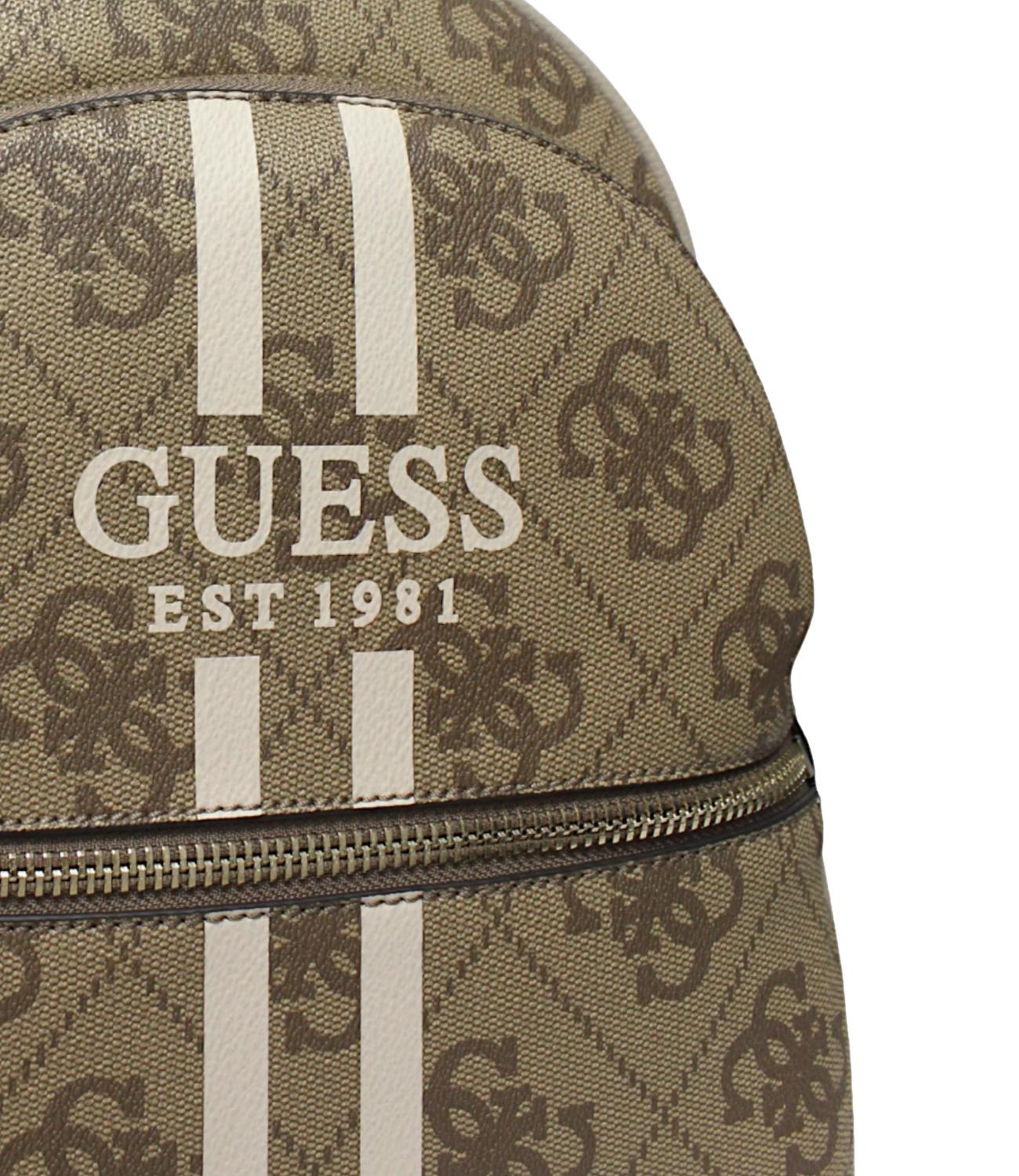Guess Zaino Manhattan Ii Large Latte Logo Donna