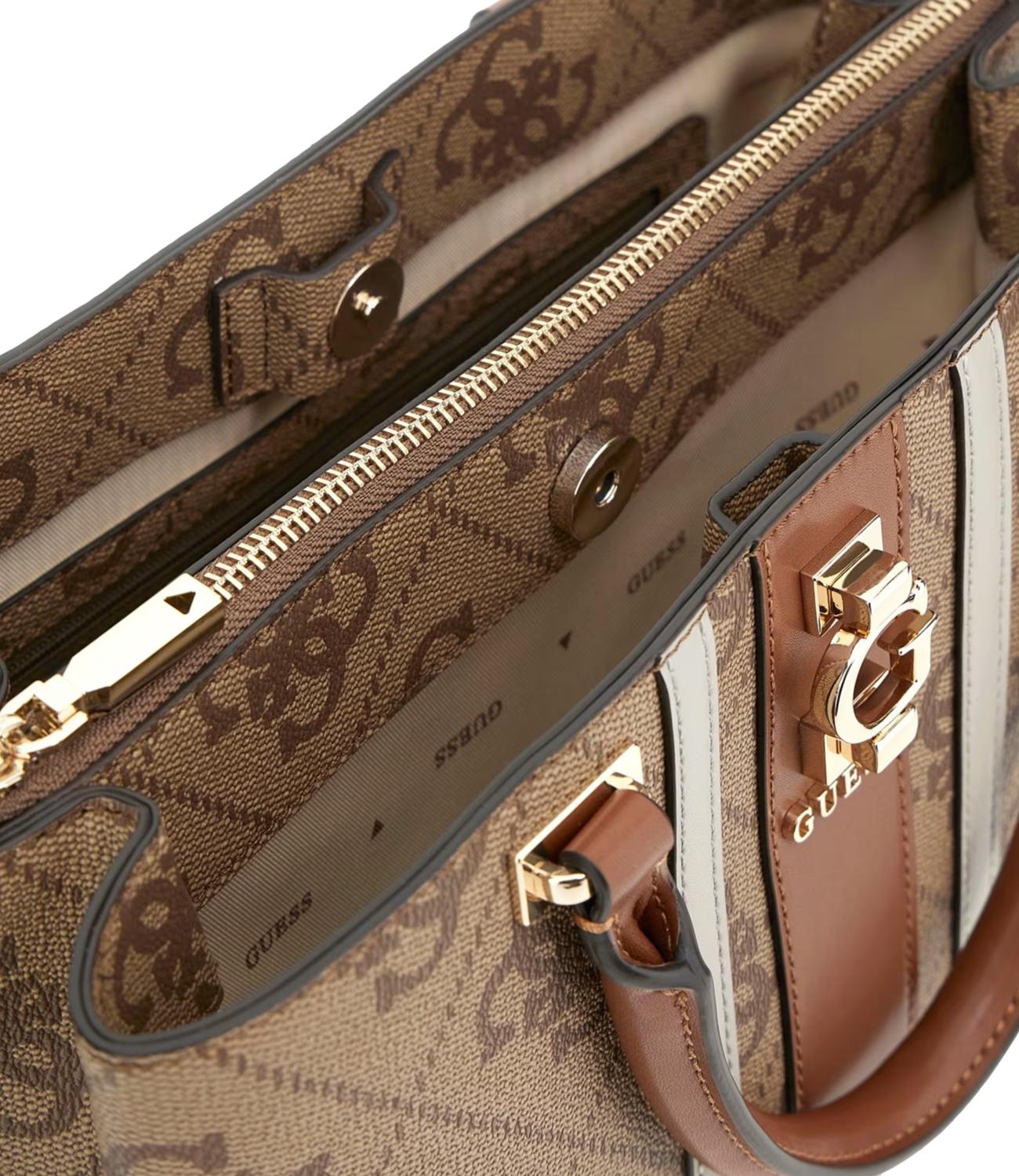 Guess Borsa Erenia Girlfriend Latte Logo Donna