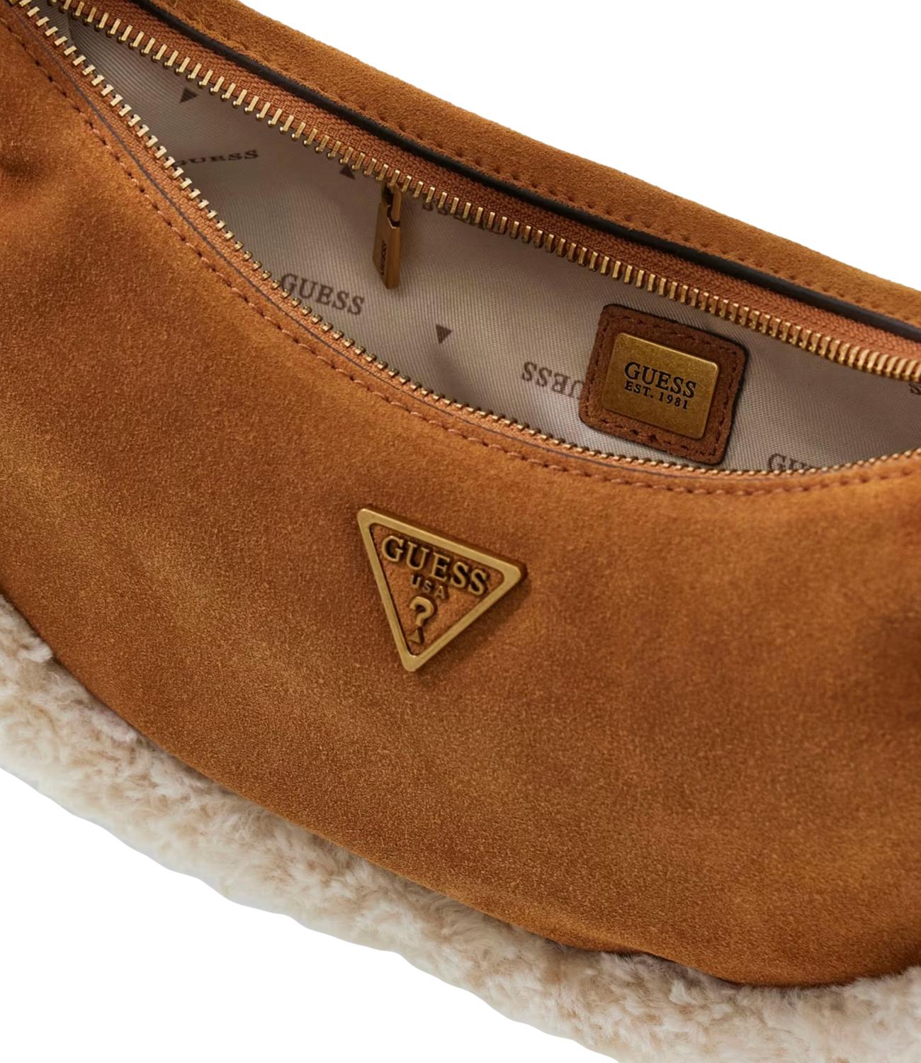 Guess Borsa Amita Hobo Cognac Donna