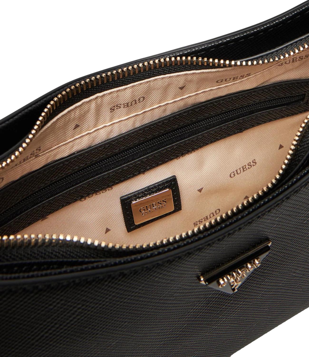 Guess Borsa Noelle Ii Top Zip Nero Donna