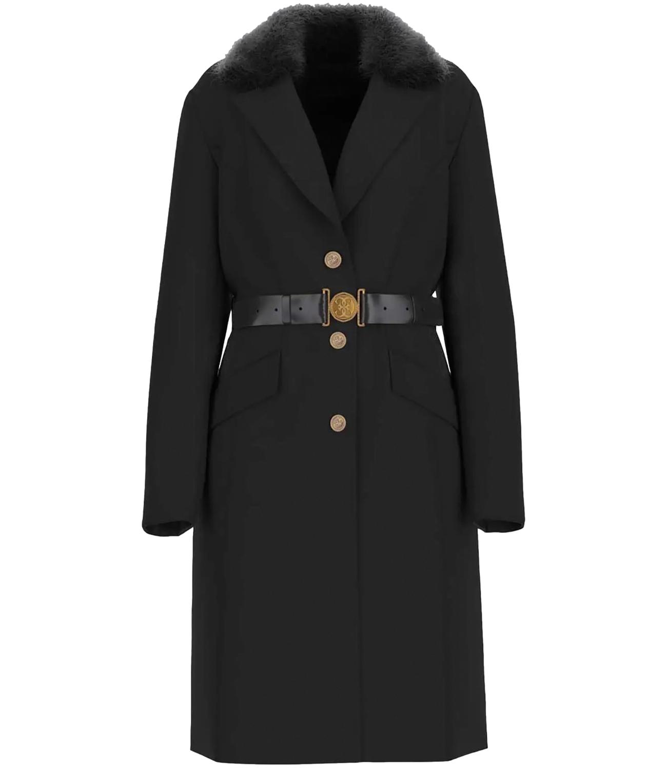 Guess Cappotto New Patrice Belted Coat Nero Donna
