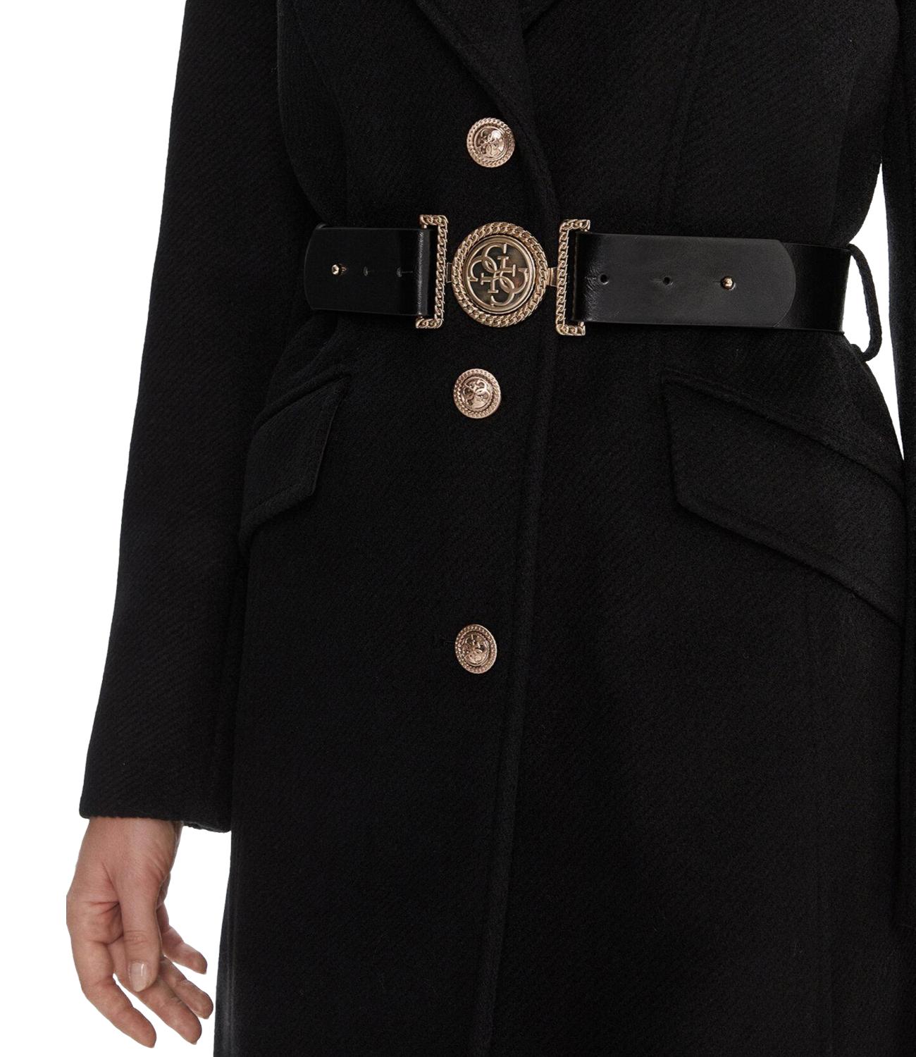 Guess Cappotto New Patrice Belted Coat Nero Donna
