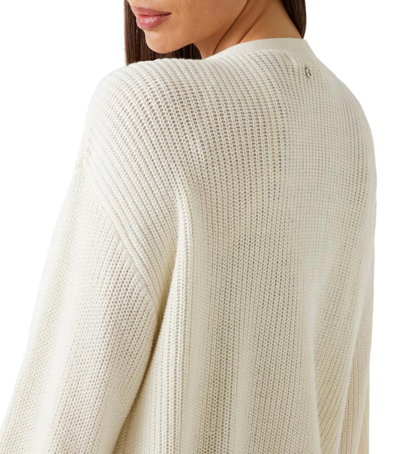 Guess Cardigan Cream White Donna