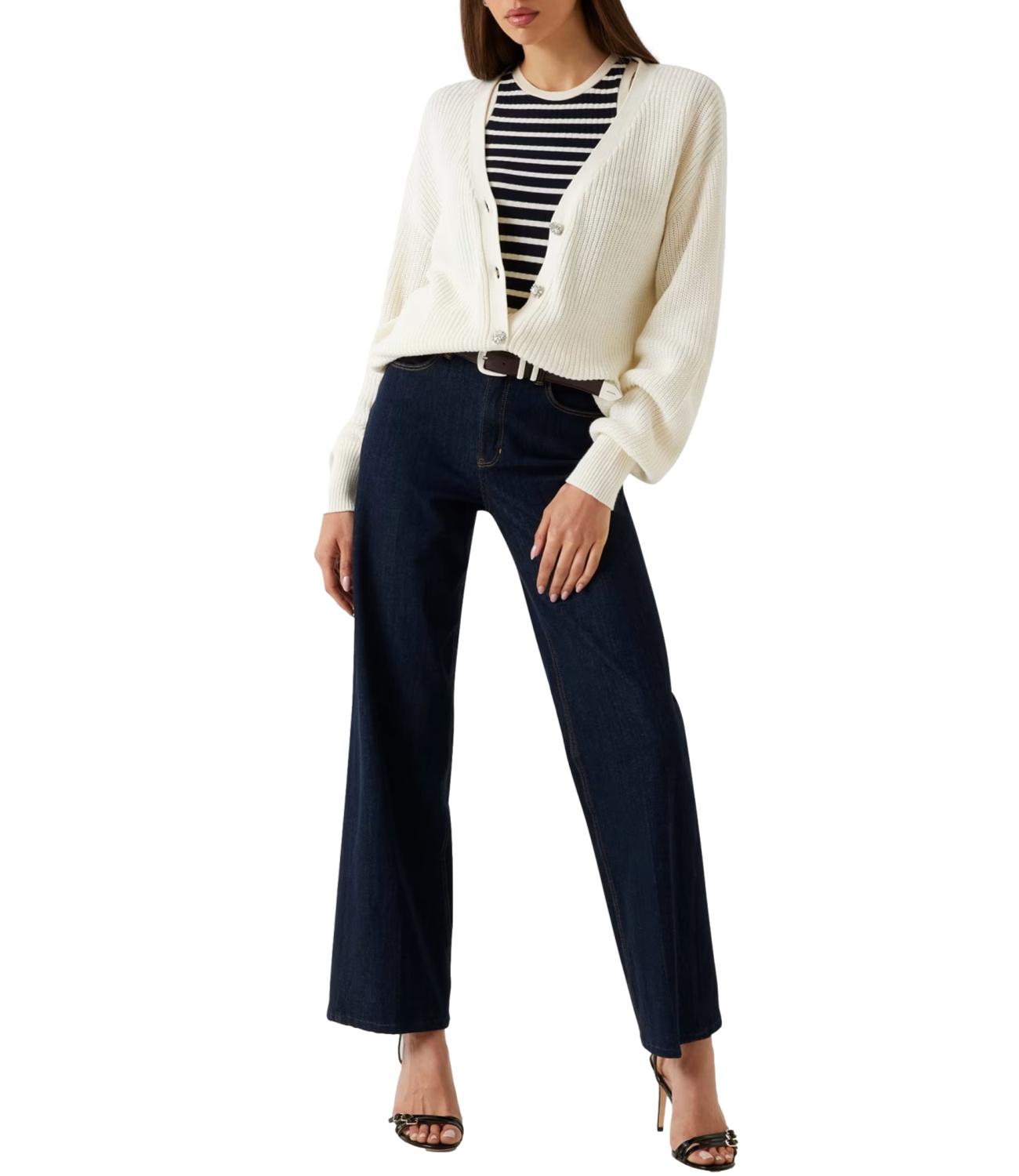 Guess Cardigan Cream White Donna