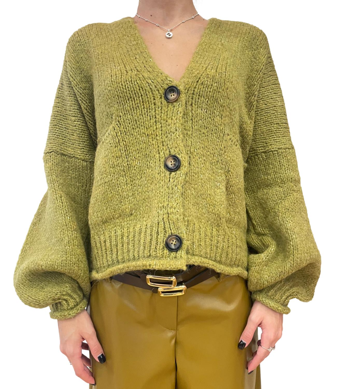 Have One cardigan verde donne