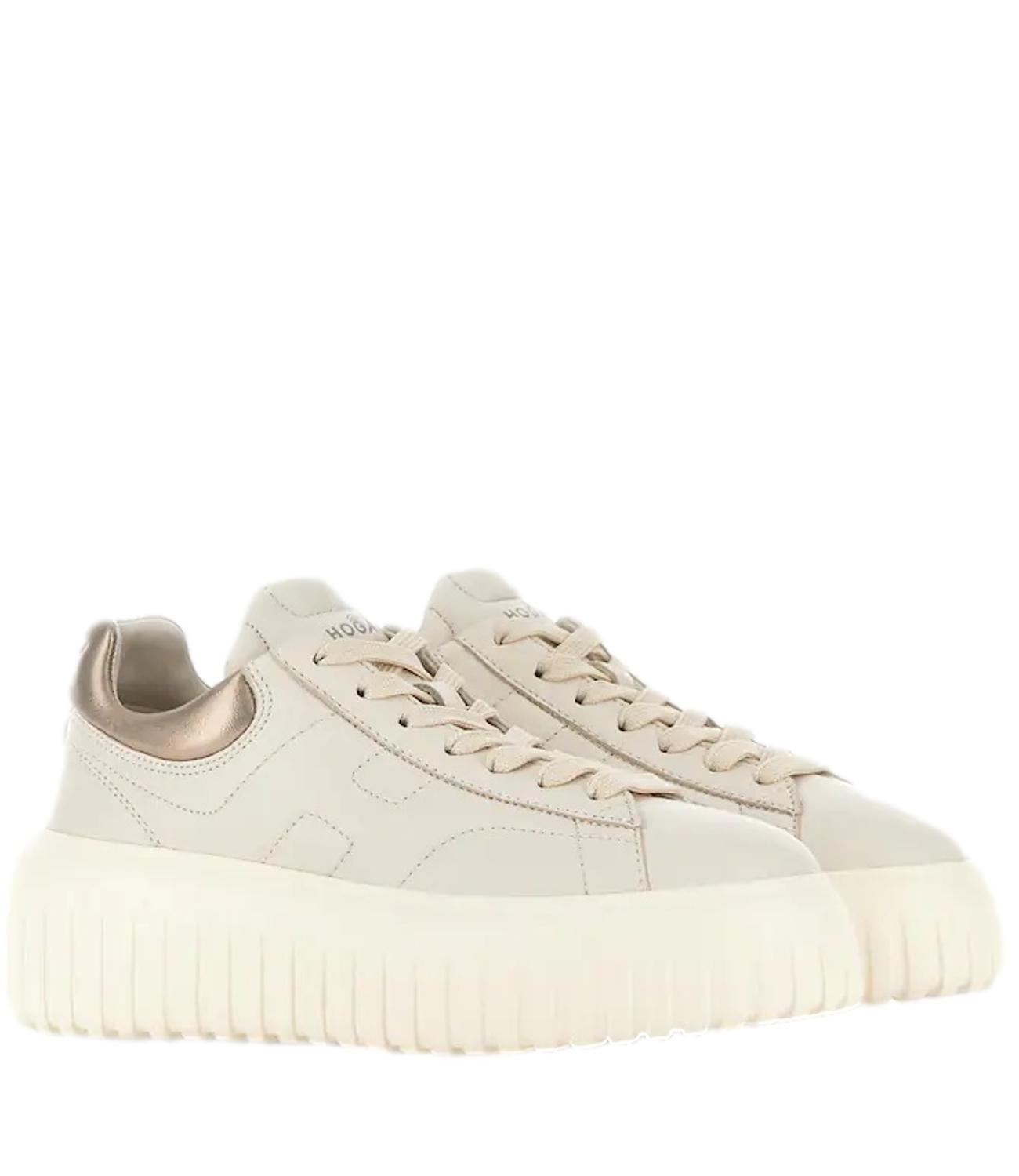 Sneakers Hogan H-Stripes Avorio oro