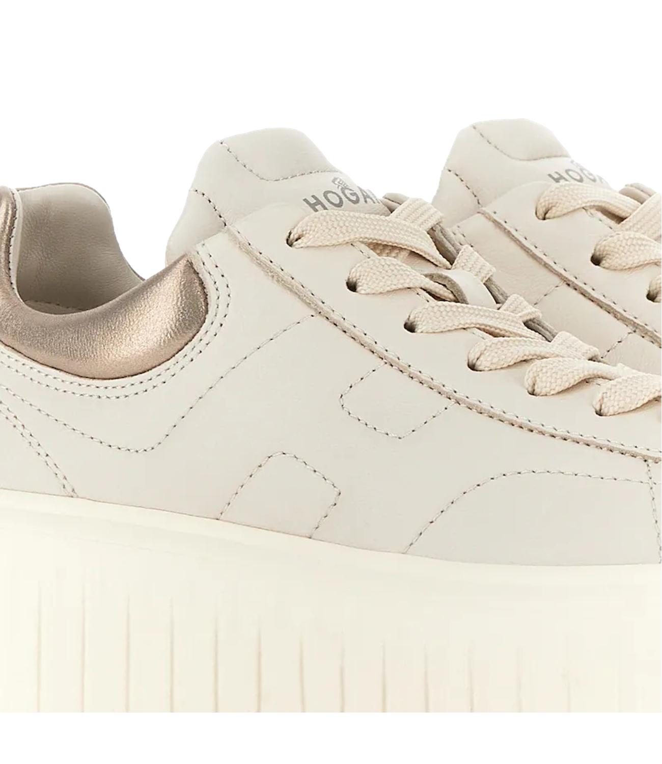 Sneakers Hogan H-Stripes Avorio oro