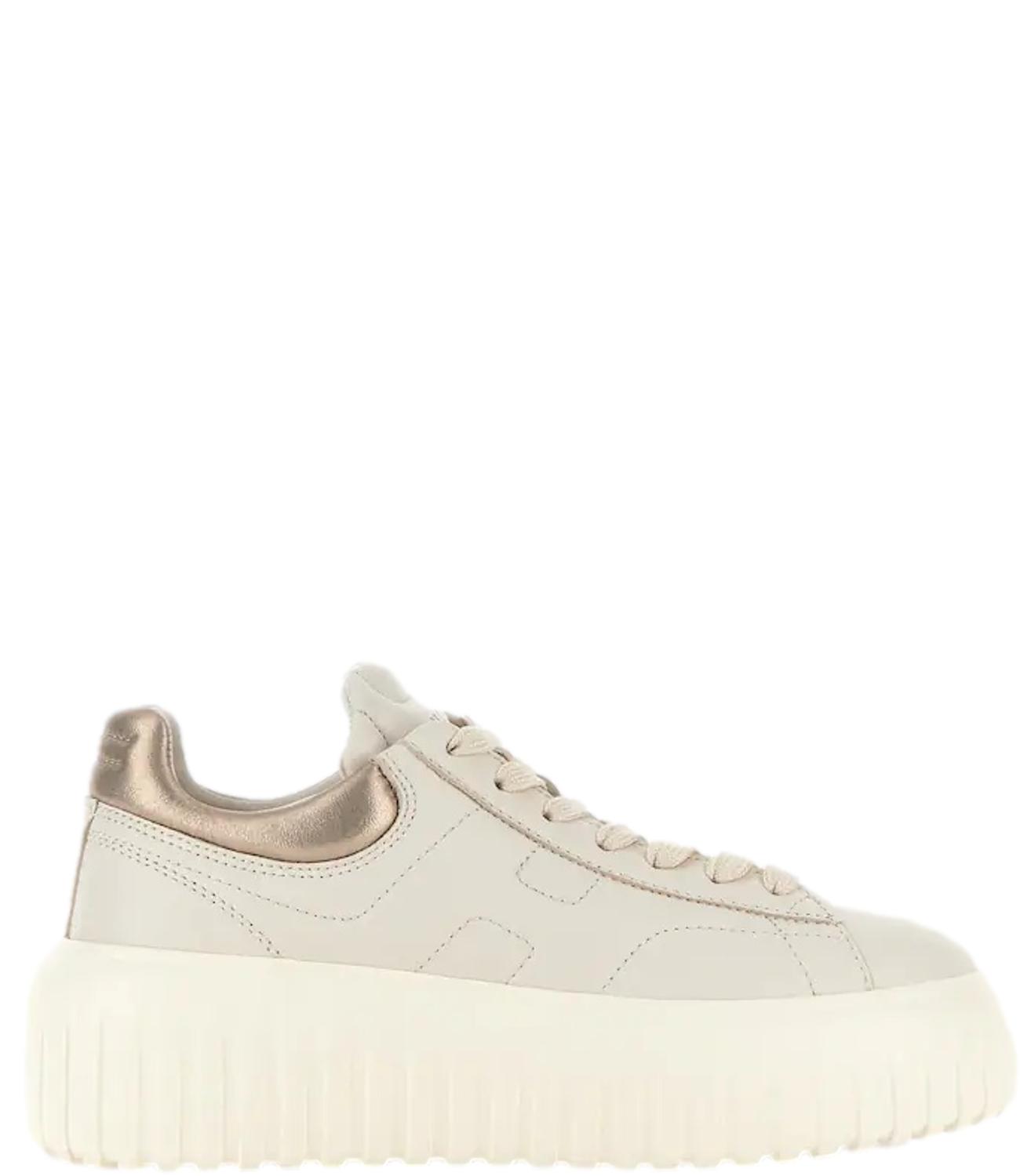 Sneakers Hogan H-Stripes Avorio oro
