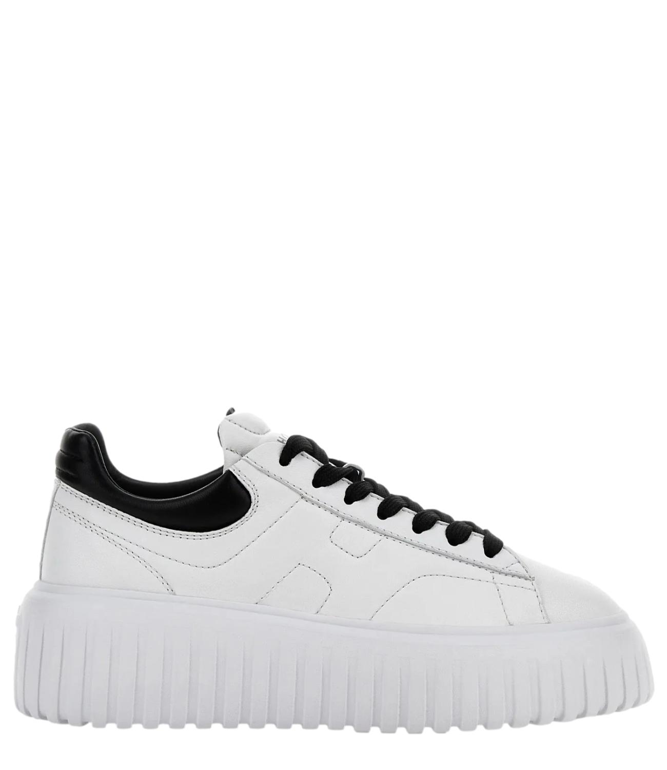 HOGAN sneakers H-STRIPES ALLACCIATO H Bianco/nero donna