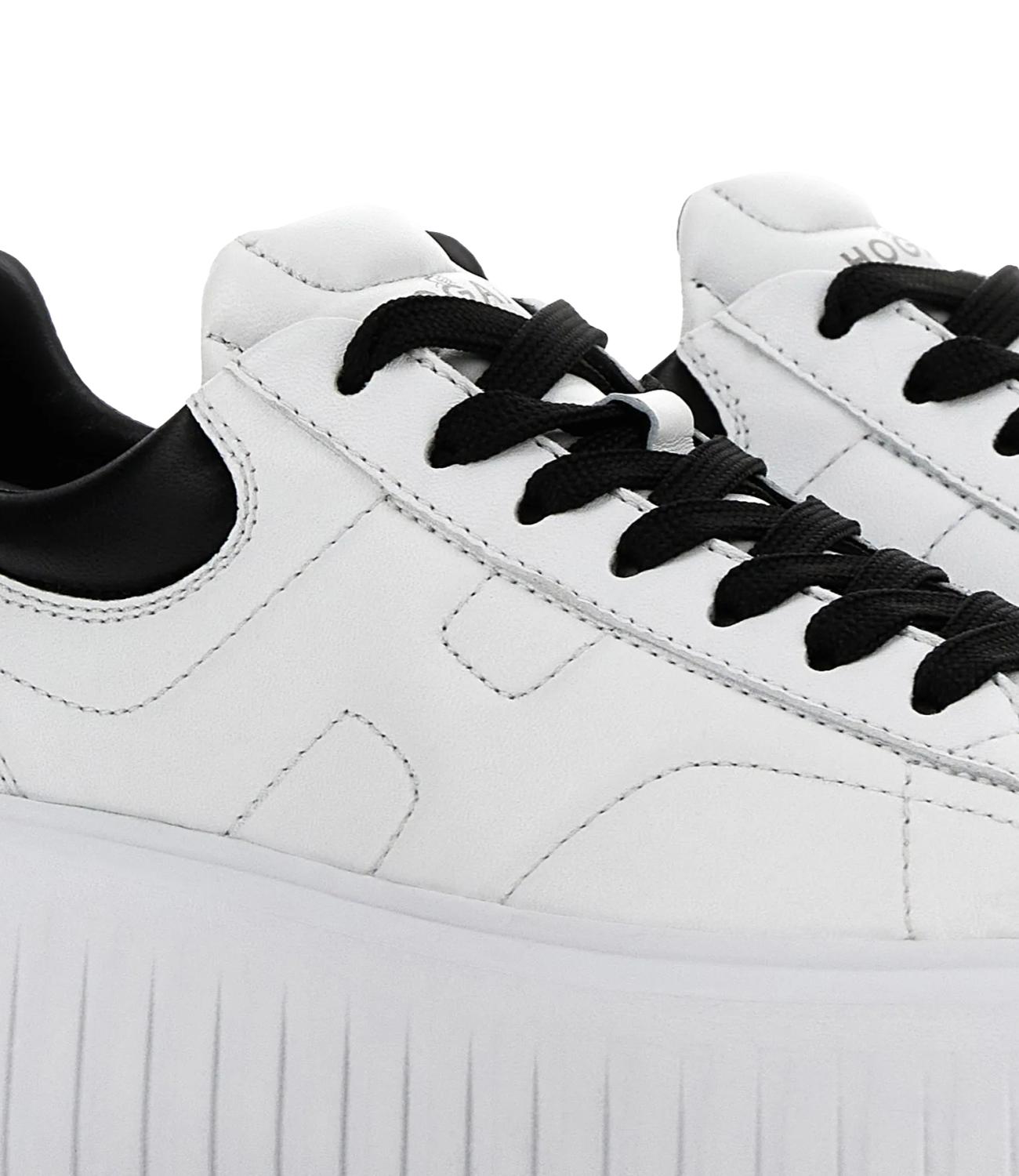 HOGAN sneakers H-STRIPES ALLACCIATO H Bianco/nero donna