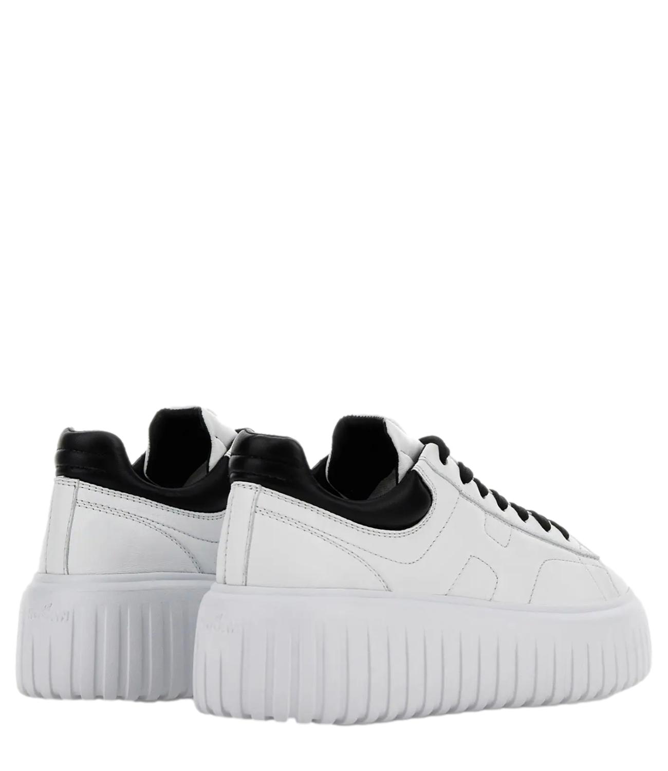 HOGAN sneakers H-STRIPES ALLACCIATO H Bianco/nero donna