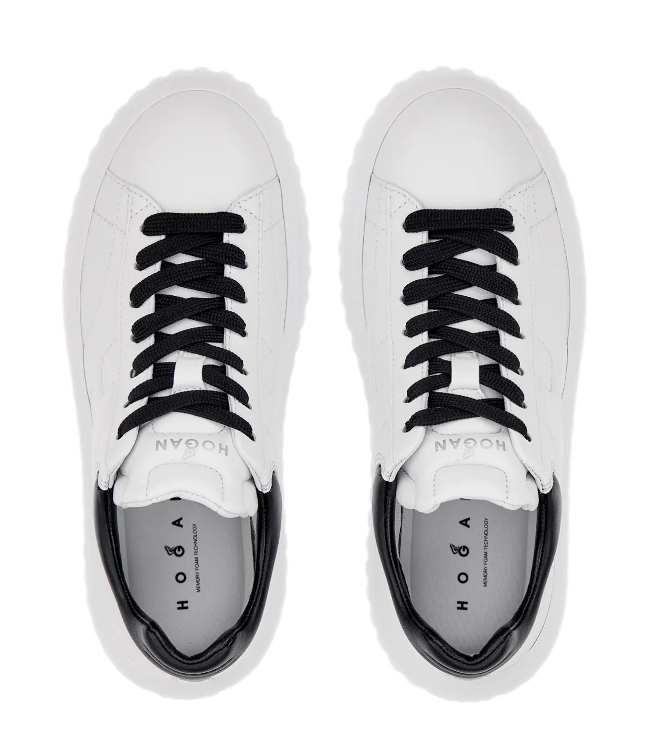HOGAN sneakers H-STRIPES ALLACCIATO H Bianco/nero donna