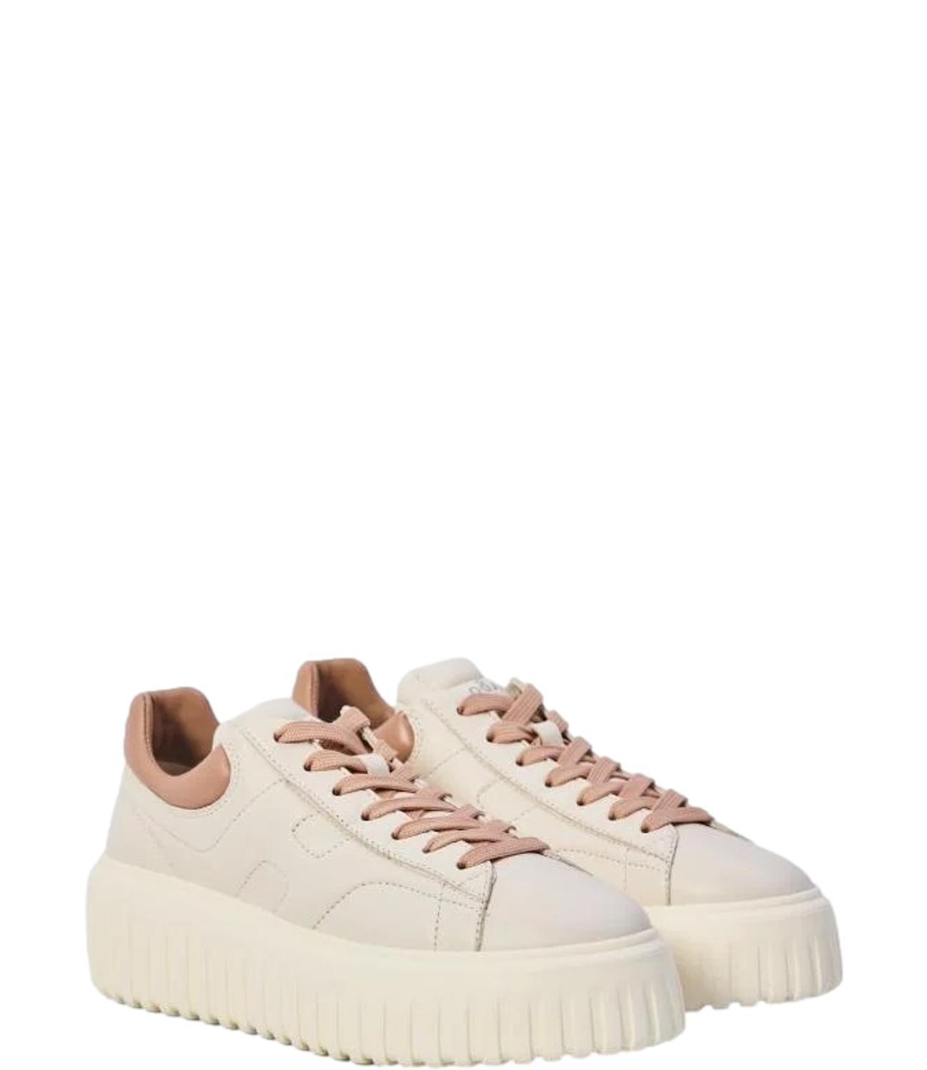 H-Stripes allacciato H beige rosa