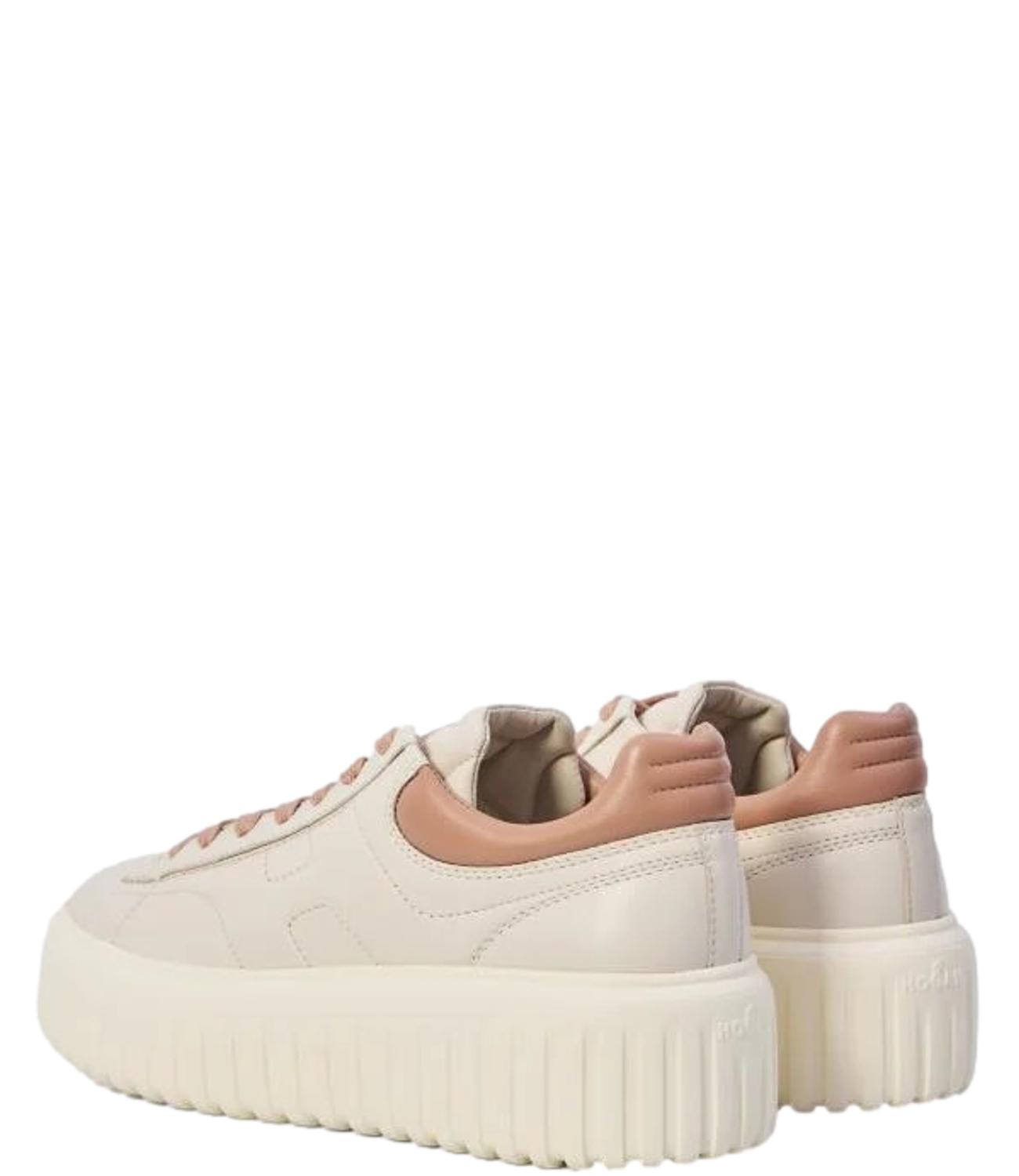 H-Stripes allacciato H beige rosa