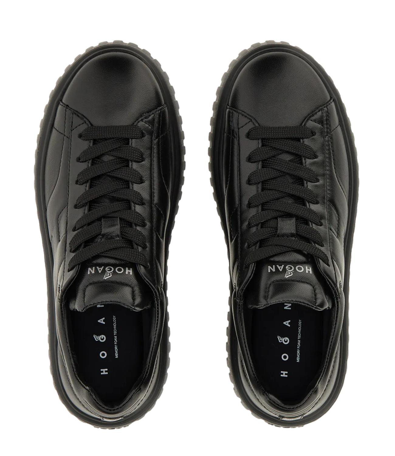 HOGAN sneakers H-STRIPES ALLACCIATO H nero donna