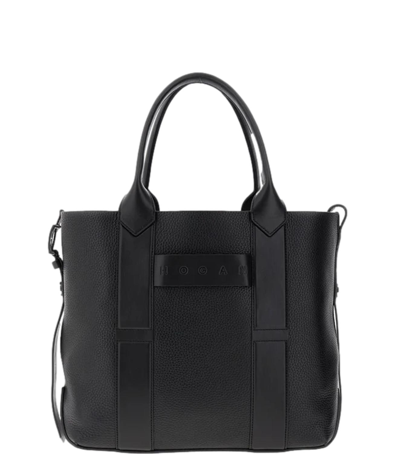 SCRIPT SHOPPING MEDIA NERA PELLE