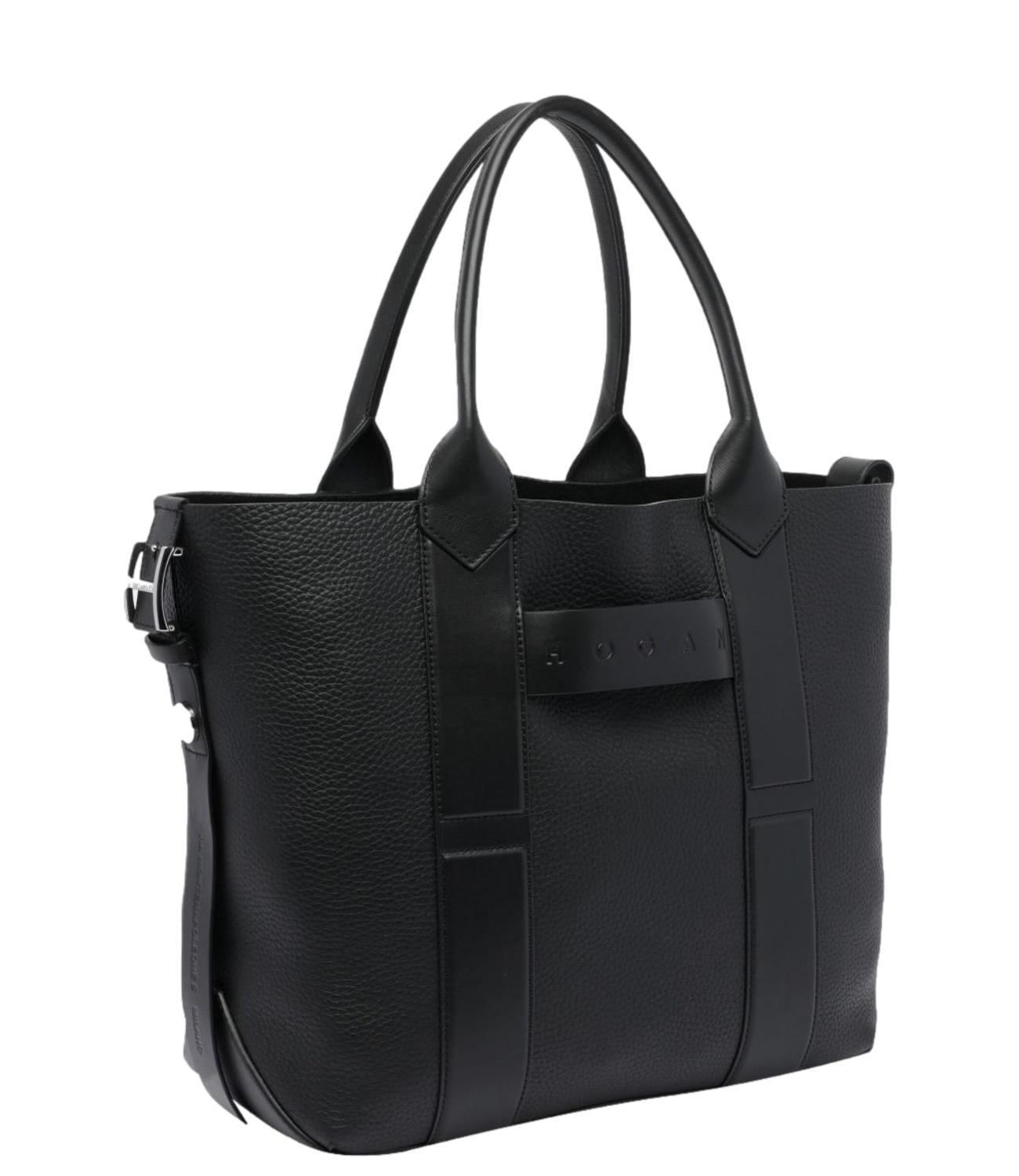 SCRIPT SHOPPING MEDIA NERA PELLE