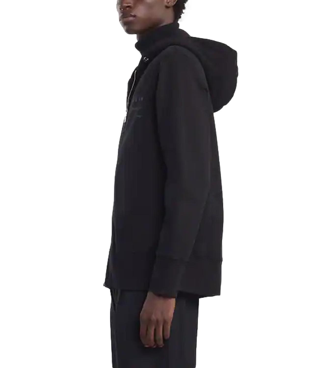 Felpa Hogan nera comfort fit con cappuccio