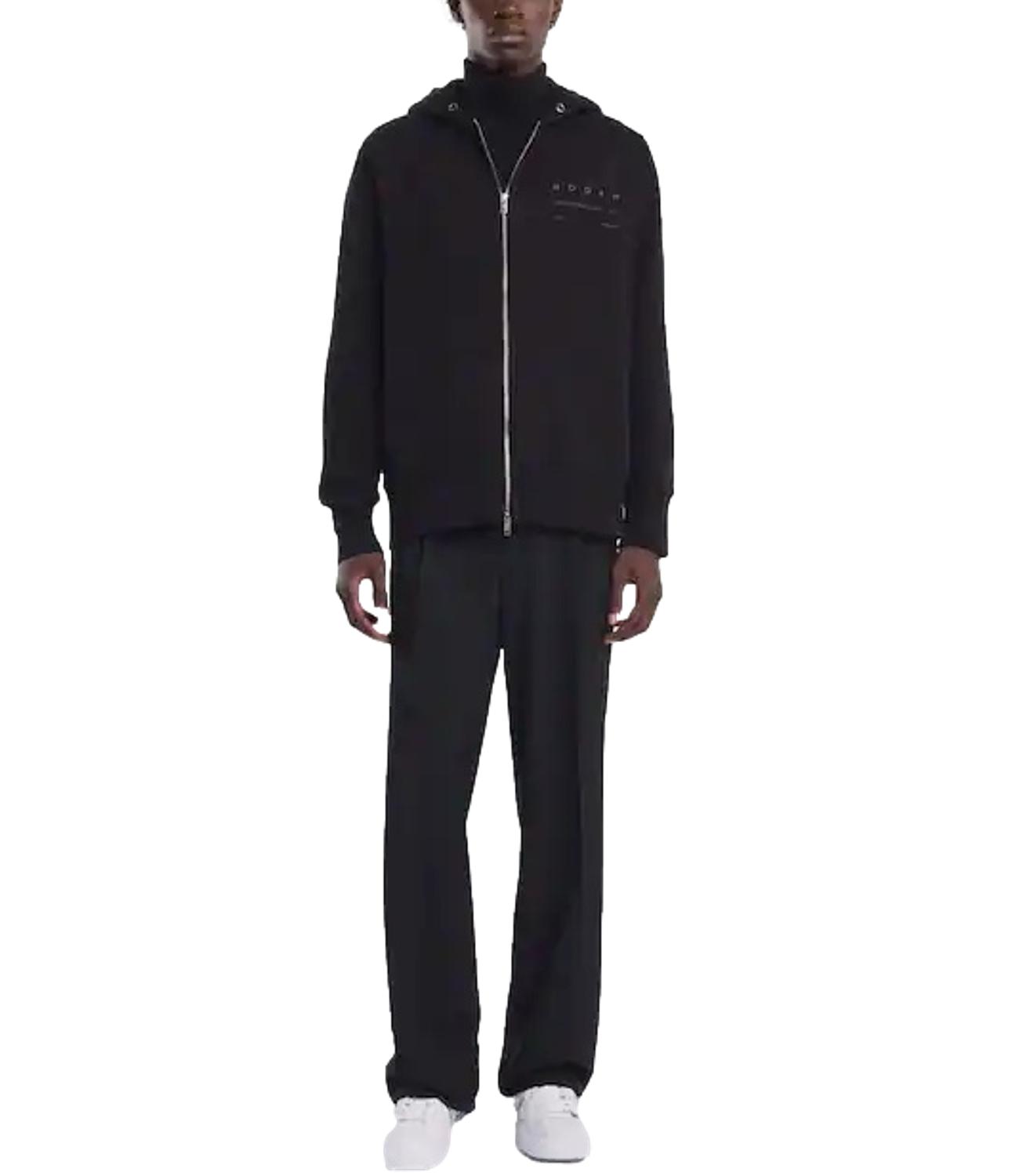 Felpa Hogan nera comfort fit con cappuccio