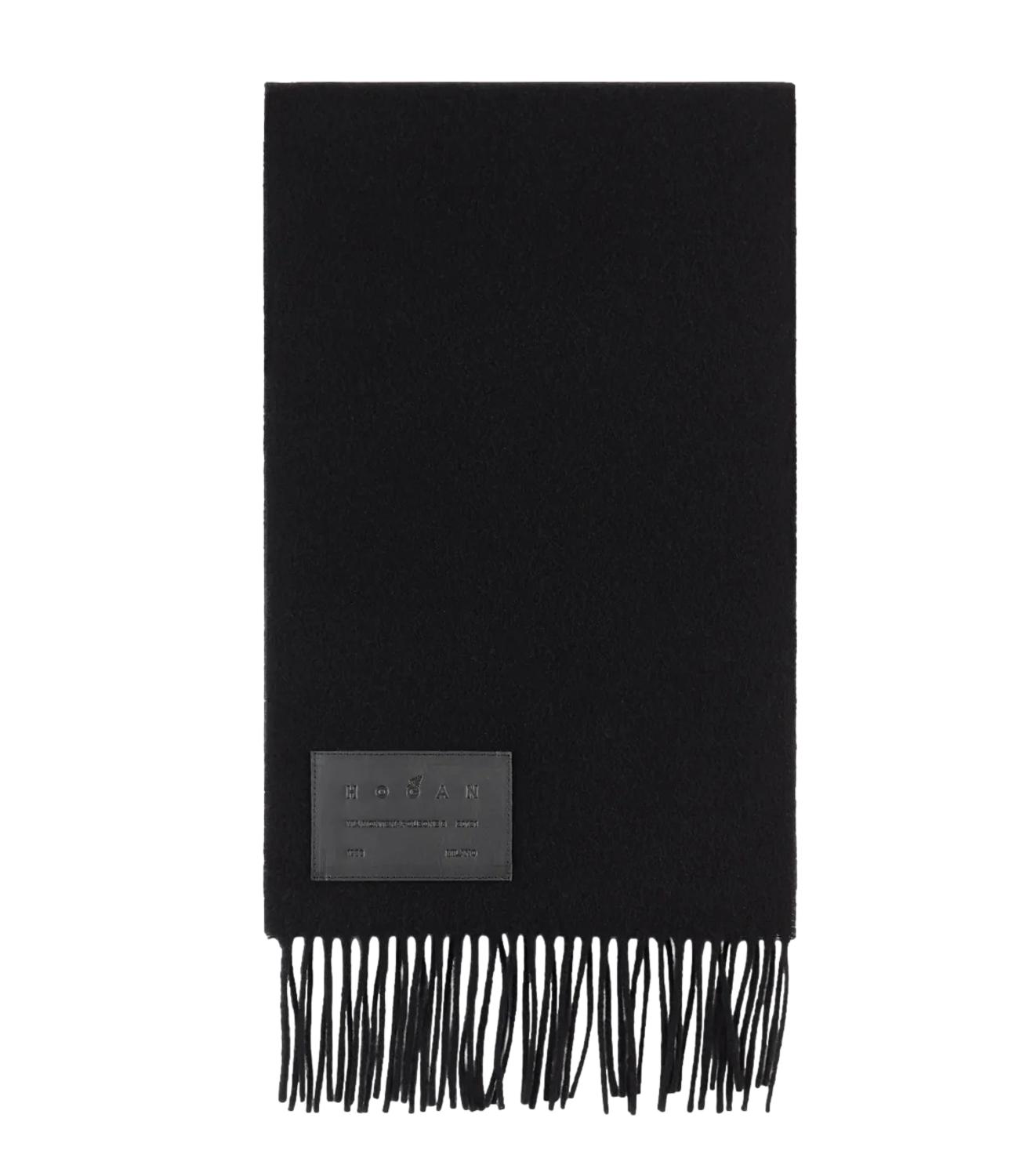 Hogan Sciarpa Nera in lana e cashmir