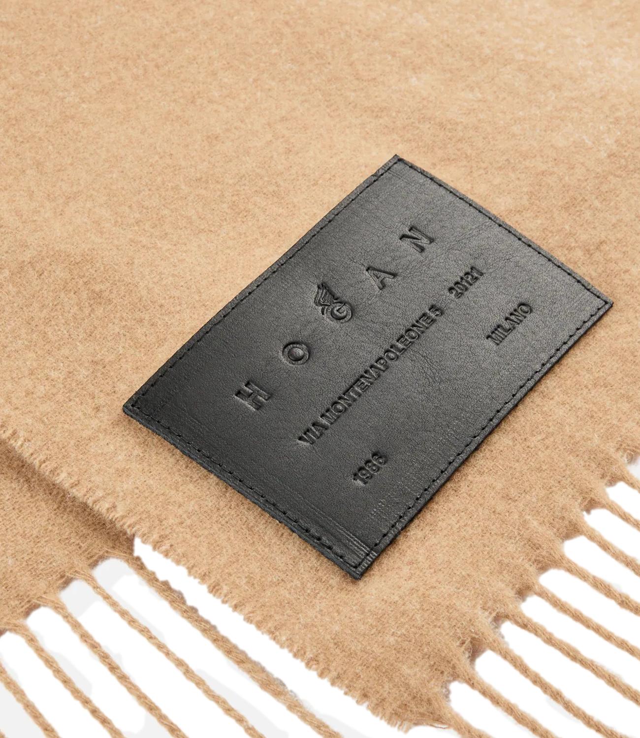 Hogan Sciarpa Beige in lana e cashmir