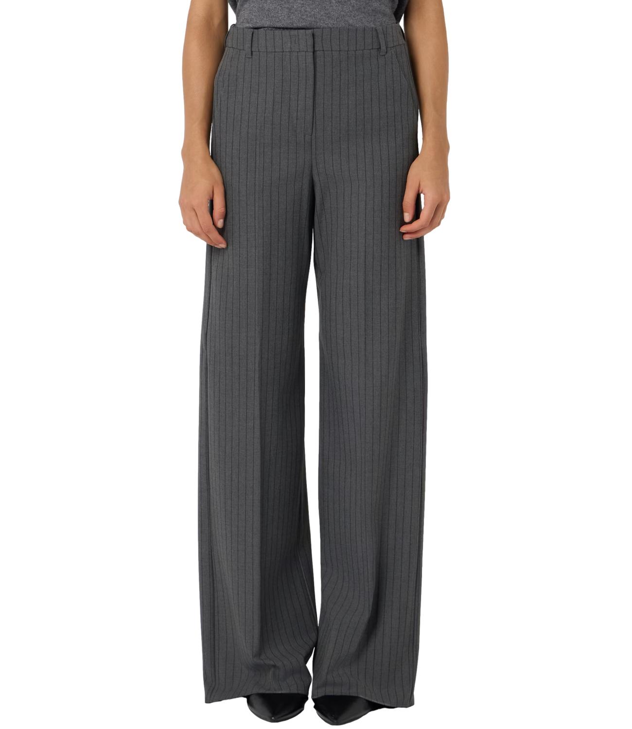 Iblues Pantaloni Surrey Grigio Gessato Donna