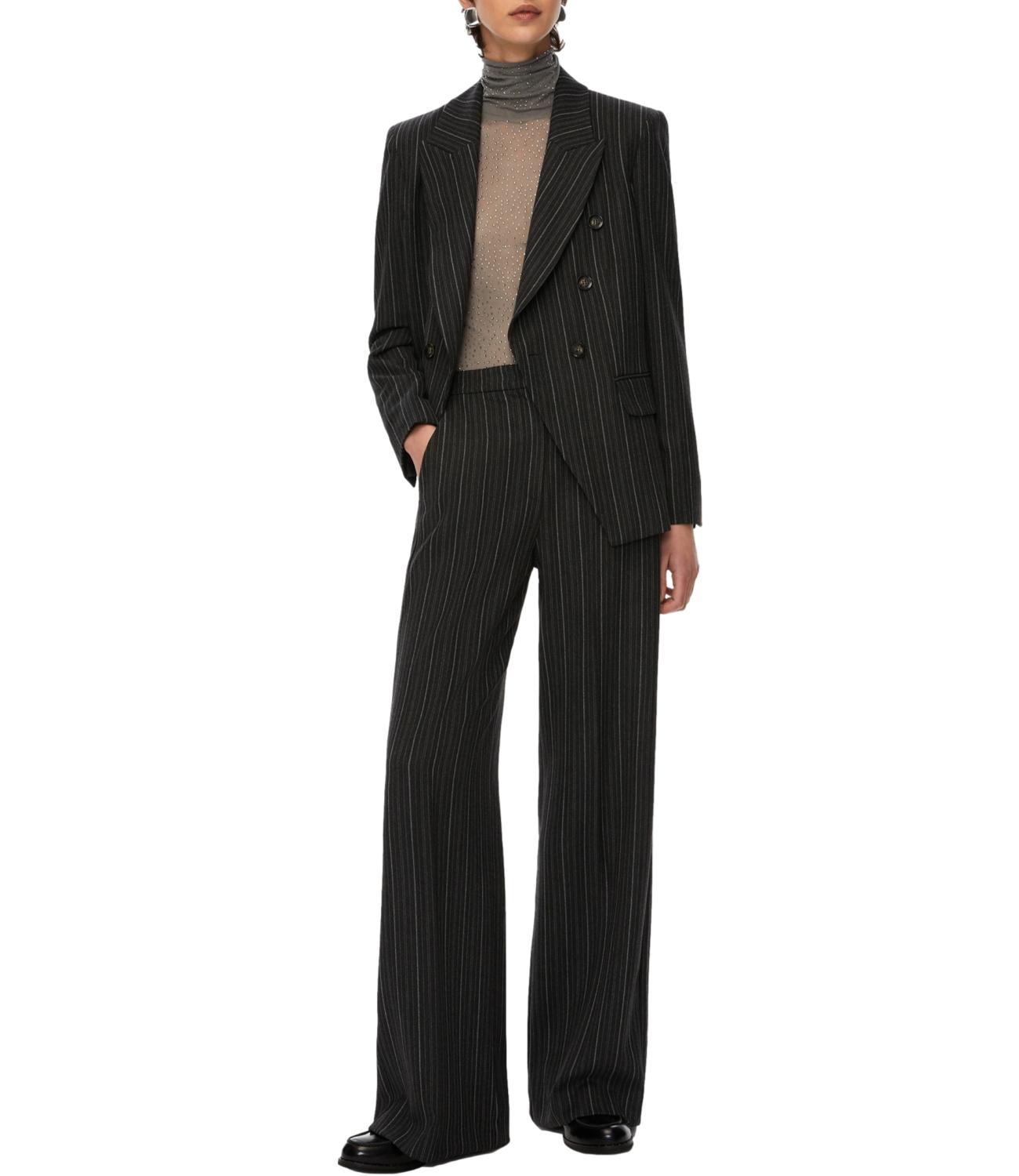 Iblues Pantalone Fez Grigio Scuro Melange Donna