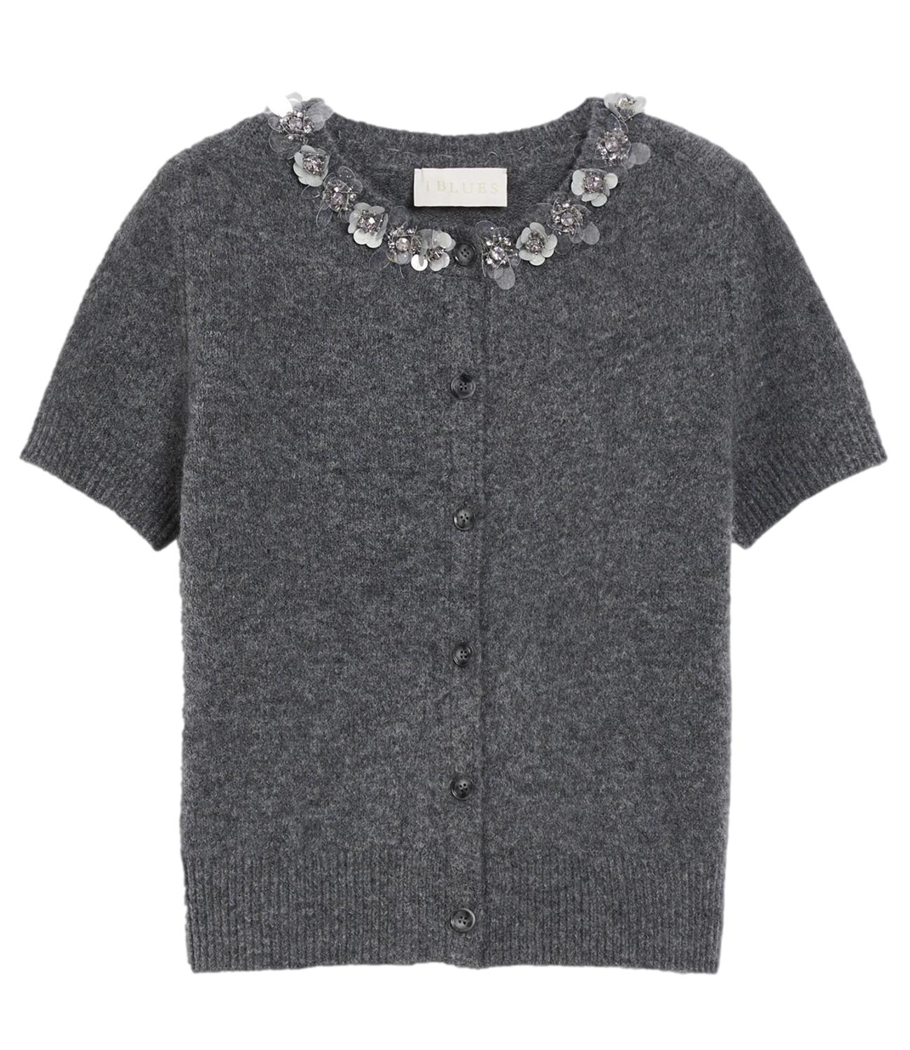 IBlues cardigan FIDENZA grigio melange donna