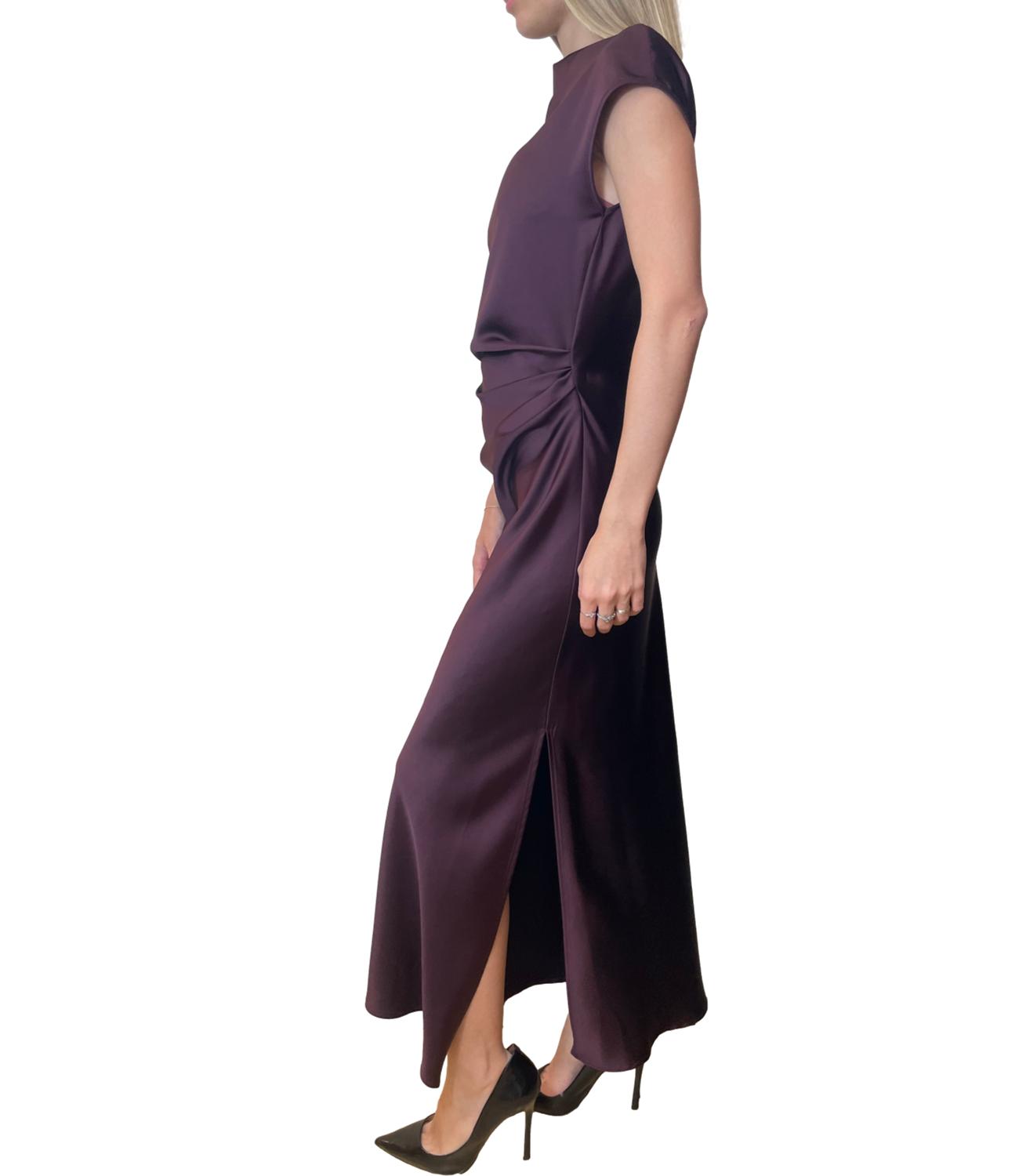 Imperial Abito Satin Prugna Donna