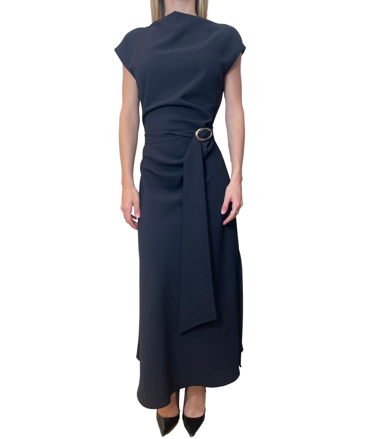 Imperial Abito C/Cintura Nero Donna